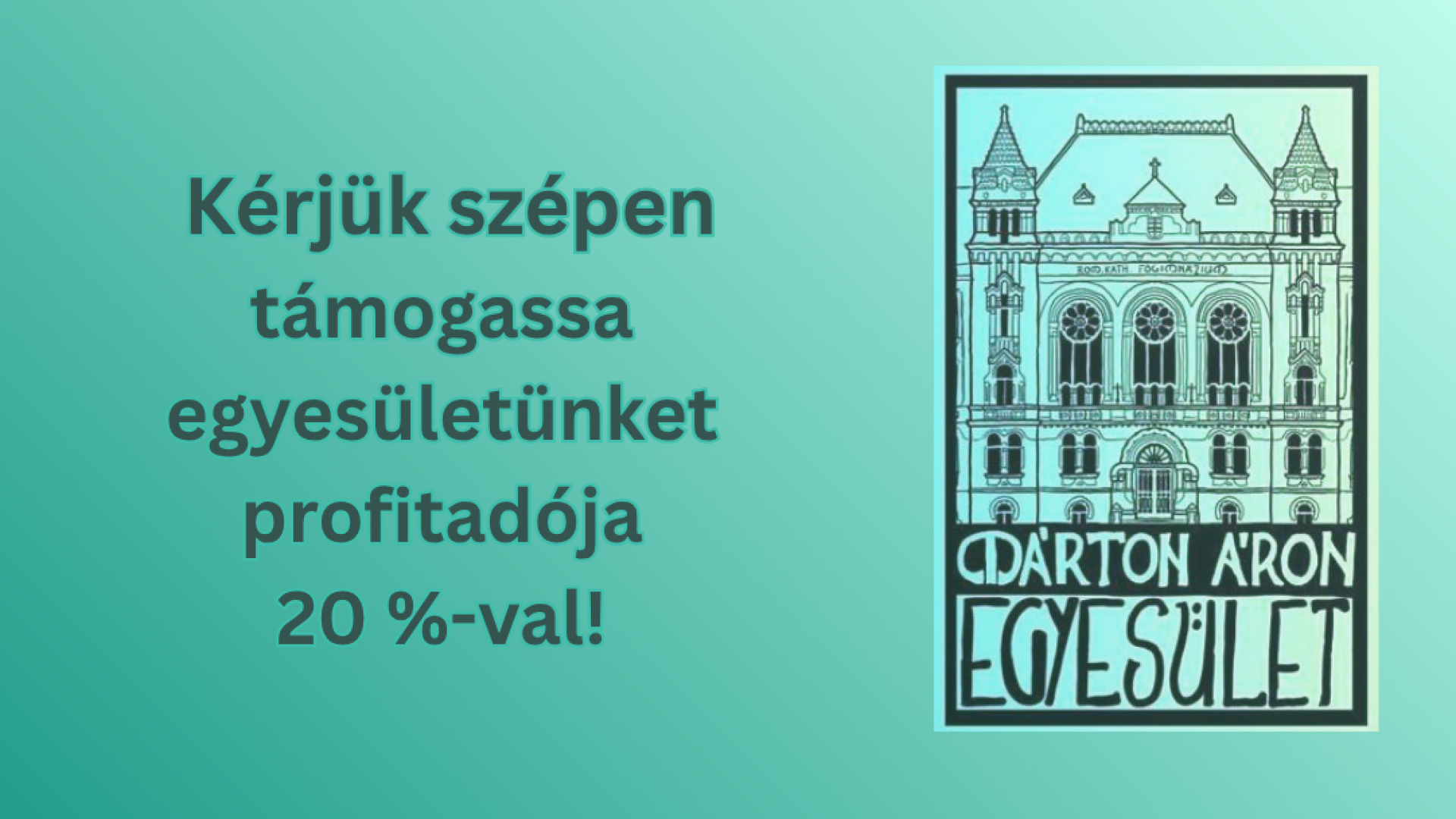 A Márton Áron Egyesület támogatása